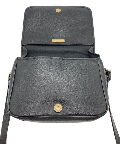 Yves Saint Laurent（イヴサンローラン）Yves Saint Laurent (イヴサンローラン) カサンドラロゴステッチショルダーバッグ ブラックの古着・服飾アイテム