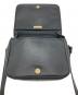 中古・古着 Yves Saint Laurent (イヴサンローラン) カサンドラロゴステッチショルダーバッグ ブラック：50000円