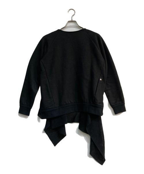 BLESS N°34（ブレス ナンバーサーティーフォー）BLESS N°34 (ブレス ナンバーサーティーフォー) メッシュドレープスウェット ブラック サイズ:Sの古着・服飾アイテム