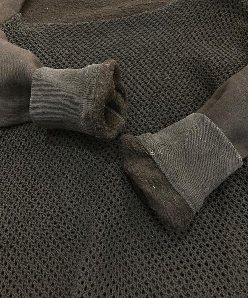 BLESS N°34（ブレス ナンバーサーティーフォー）BLESS N°34 (ブレス ナンバーサーティーフォー) メッシュドレープスウェット ブラック サイズ:Sの古着・服飾アイテム