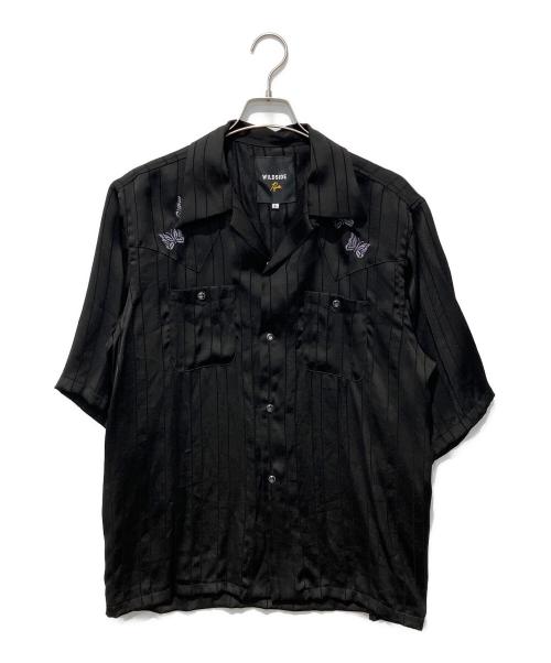 WILDSIDE（ワイルドサイド）WILDSIDE (ワイルドサイド) Needles (ニードルズ) S/S Cowboy One-up Shirt ブラック サイズ:ｌの古着・服飾アイテム