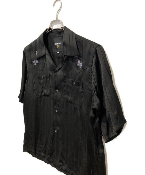 WILDSIDE（ワイルドサイド）WILDSIDE (ワイルドサイド) Needles (ニードルズ) S/S Cowboy One-up Shirt ブラック サイズ:ｌの古着・服飾アイテム