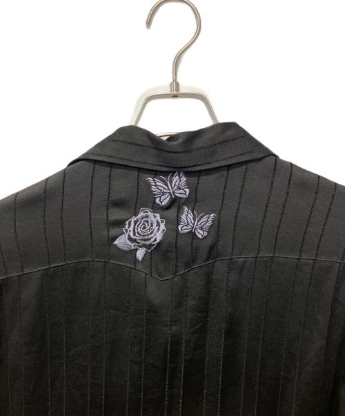 WILDSIDE（ワイルドサイド）WILDSIDE (ワイルドサイド) Needles (ニードルズ) S/S Cowboy One-up Shirt ブラック サイズ:ｌの古着・服飾アイテム