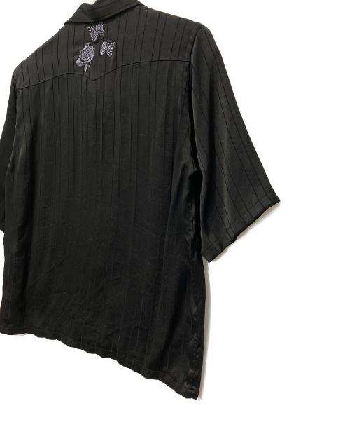 WILDSIDE（ワイルドサイド）WILDSIDE (ワイルドサイド) Needles (ニードルズ) S/S Cowboy One-up Shirt ブラック サイズ:ｌの古着・服飾アイテム