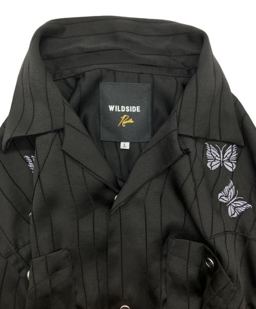 WILDSIDE（ワイルドサイド）WILDSIDE (ワイルドサイド) Needles (ニードルズ) S/S Cowboy One-up Shirt ブラック サイズ:ｌの古着・服飾アイテム