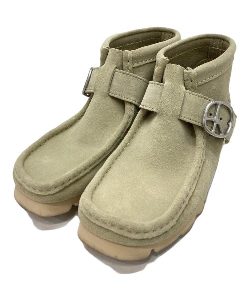 CLARKS ORIGINALS（クラークス オリジナルズ）Clarks Originals (クラークス オリジナルズ) Needles (ニードルズ) Wallabee BT - Peace Buckle ベージュ サイズ:EU41の古着・服飾アイテム