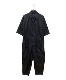 LAVENHAM（ラベンハム）の古着「ショートスリーブ ジャンプスーツ オールインワン」｜ネイビー