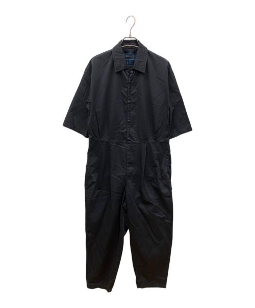 LAVENHAM（ラベンハム）LAVENHAM (ラベンハム) ショートスリーブ ジャンプスーツ オールインワン ネイビー サイズ:36の古着・服飾アイテム