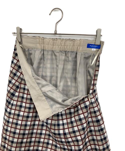 BLUE LABEL CRESTBRIDGE（ブルーレーベルクレストブリッジ）BLUE LABEL CRESTBRIDGE (ブルーレーベルクレストブリッジ) クレストブリッジチェックミニローンドビースカート ベージュ サイズ:38の古着・服飾アイテム