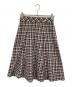 BLUE LABEL CRESTBRIDGE（ブルーレーベルクレストブリッジ）の古着「クレストブリッジチェックミニローンドビースカート」｜ベージュ