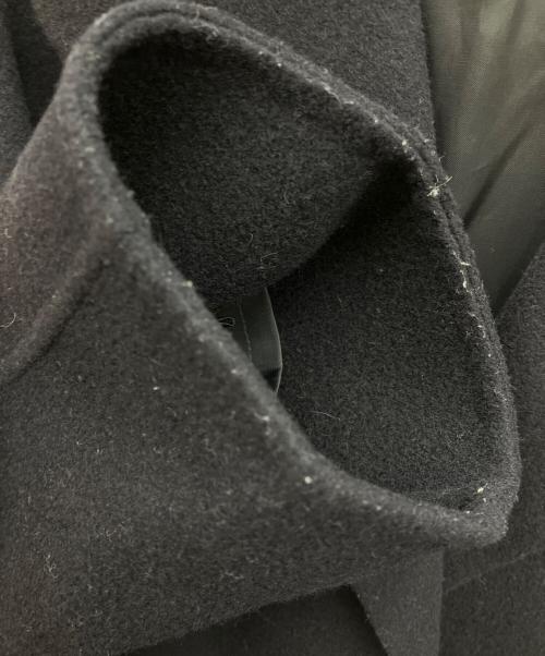 BALLSEY（ボールジィ）BALLSEY (ボールジィ) プレミアムウールリバー オープンカラーショートコート ブラック サイズ:34の古着・服飾アイテム