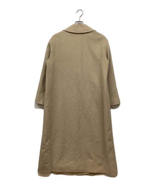 23区（ニジュウサンク）23区 (ニジュウサンク) ウールカシミヤビーバーチェスターコート ベージュ サイズ:36の古着・服飾アイテム