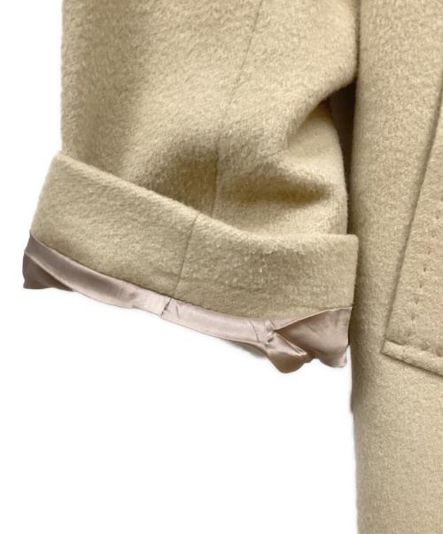 23区（ニジュウサンク）23区 (ニジュウサンク) ウールカシミヤビーバーチェスターコート ベージュ サイズ:36の古着・服飾アイテム