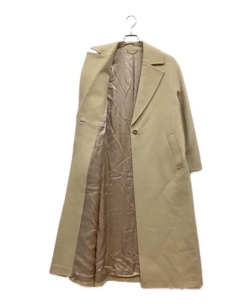 23区（ニジュウサンク）23区 (ニジュウサンク) ウールカシミヤビーバーチェスターコート ベージュ サイズ:36の古着・服飾アイテム