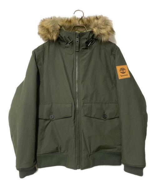 Timberland（ティンバーランド）Timberland (ティンバーランド) 中綿ファーフーデッドジャケット オリーブ サイズ:Mの古着・服飾アイテム