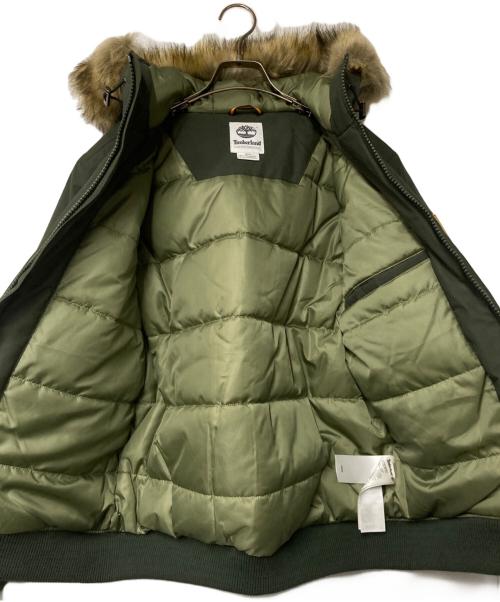 Timberland（ティンバーランド）Timberland (ティンバーランド) 中綿ファーフーデッドジャケット オリーブ サイズ:Mの古着・服飾アイテム