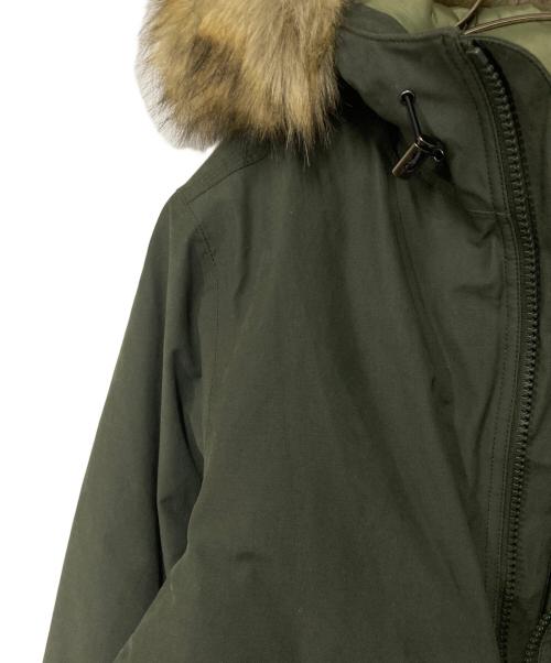Timberland（ティンバーランド）Timberland (ティンバーランド) 中綿ファーフーデッドジャケット オリーブ サイズ:Mの古着・服飾アイテム