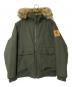Timberland（ティンバーランド）の古着「中綿ファーフーデッドジャケット」｜オリーブ
