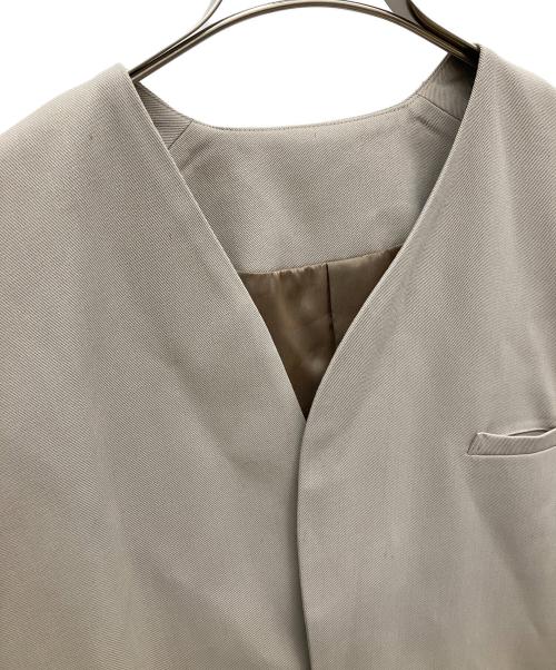 KANATA（カナタ）KANATA (カナタ) ウールノーカラージャケットセットアップ ベージュ サイズ:2の古着・服飾アイテム