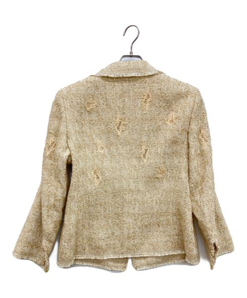 ESCADA（エスカーダ）ESCADA (エスカーダ) ツイードジャケット ベージュ サイズ:38の古着・服飾アイテム