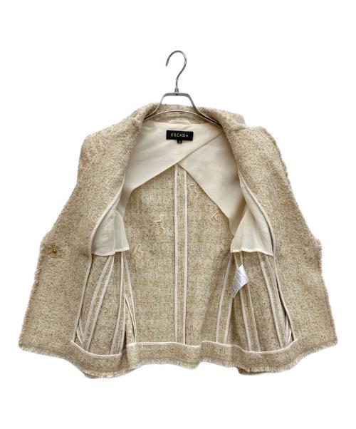 ESCADA（エスカーダ）ESCADA (エスカーダ) ツイードジャケット ベージュ サイズ:38の古着・服飾アイテム