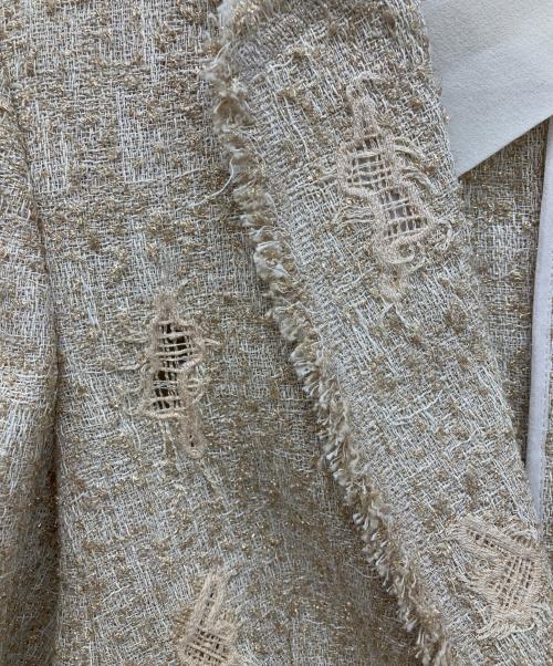 ESCADA（エスカーダ）ESCADA (エスカーダ) ツイードジャケット ベージュ サイズ:38の古着・服飾アイテム