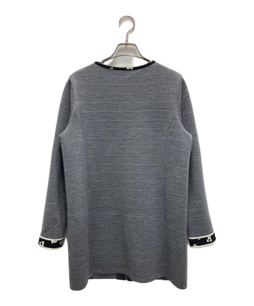 LEONARD SPORT（レオナール スポーツ）LEONARD SPORT (レオナール スポーツ) ニットコート グレー サイズ:40の古着・服飾アイテム