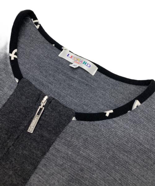 LEONARD SPORT（レオナール スポーツ）LEONARD SPORT (レオナール スポーツ) ニットコート グレー サイズ:40の古着・服飾アイテム