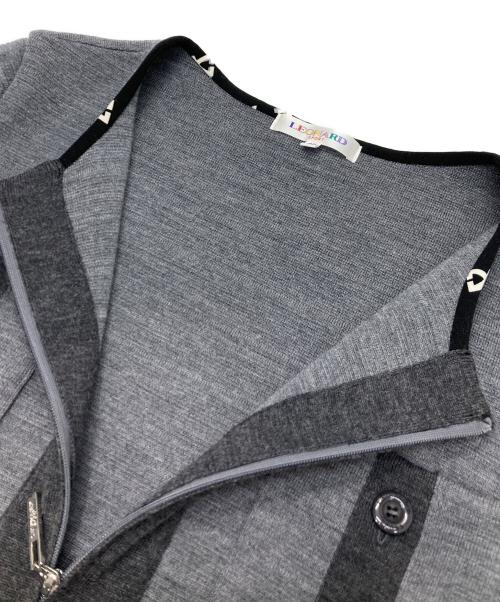 LEONARD SPORT（レオナール スポーツ）LEONARD SPORT (レオナール スポーツ) ニットコート グレー サイズ:40の古着・服飾アイテム