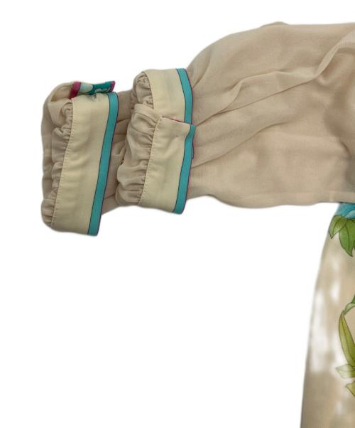 LEONARD（レオナール）LEONARD (レオナール) 袖切替ワンピース ベージュ サイズ:SIZELの古着・服飾アイテム