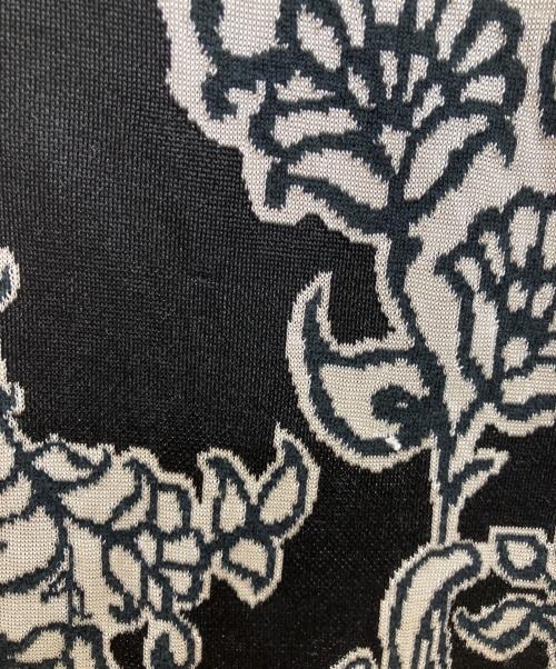 LEONARD PARIS（レオナール パリ）LEONARD PARIS (レオナール パリ) ノースリーブ装飾ニットワンピース ブラック サイズ:Lの古着・服飾アイテム
