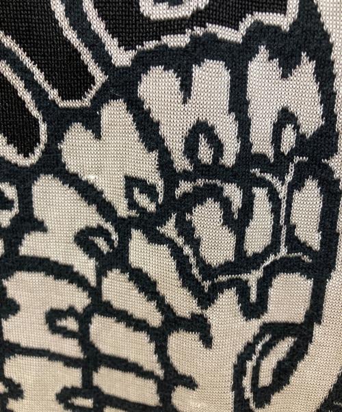 LEONARD PARIS（レオナール パリ）LEONARD PARIS (レオナール パリ) ノースリーブ装飾ニットワンピース ブラック サイズ:Lの古着・服飾アイテム