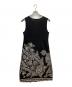 LEONARD PARIS (レオナール パリ) ノースリーブ装飾ニットワンピース ブラック サイズ:L：8000円