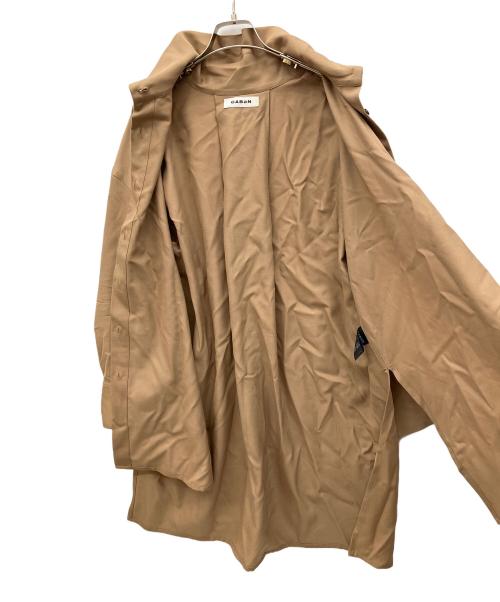 CABAN（キャバン）CABAN (キャバン) ウールツイル ハイネックロングシャツ ブラウン サイズ:Sの古着・服飾アイテム
