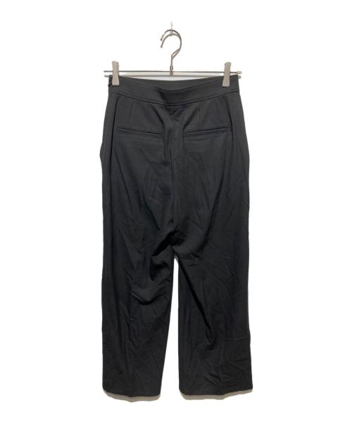 ANAYI（アナイ）ANAYI (アナイ) ツイル裏起毛サイドボタンパンツ ブラック サイズ:36の古着・服飾アイテム