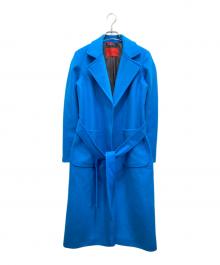 MAX&Co.（マックスアンドコー）の古着「ヴァージンウールガウンコート」｜ブルー