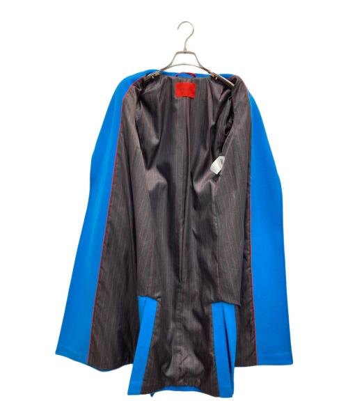 MAX&Co.（マックスアンドコー）MAX&Co. (マックスアンドコー) ヴァージンウールガウンコート ブルー サイズ:38の古着・服飾アイテム