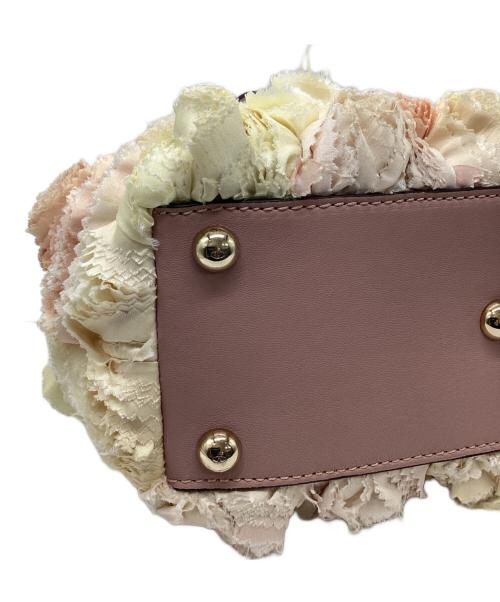 VALENTINO GARAVANI（ヴァレンティノ・ガラヴァーニ）VALENTINO GARAVANI (ヴァレンティノ・ガラヴァーニ) ロジェフラワートートバッグ ピンクの古着・服飾アイテム