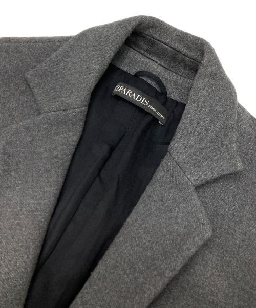 32PARADIS（トラントドゥ パラディ）32PARADIS (トラントドゥ パラディ) ウールカシミヤZIPコート グレー サイズ:Sの古着・服飾アイテム