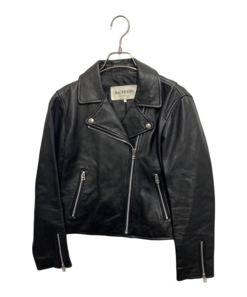 RAY BEAMS（レイ ビームス）RAY BEAMS (レイ ビームス) ラムレザージャケット ブラックの古着・服飾アイテム