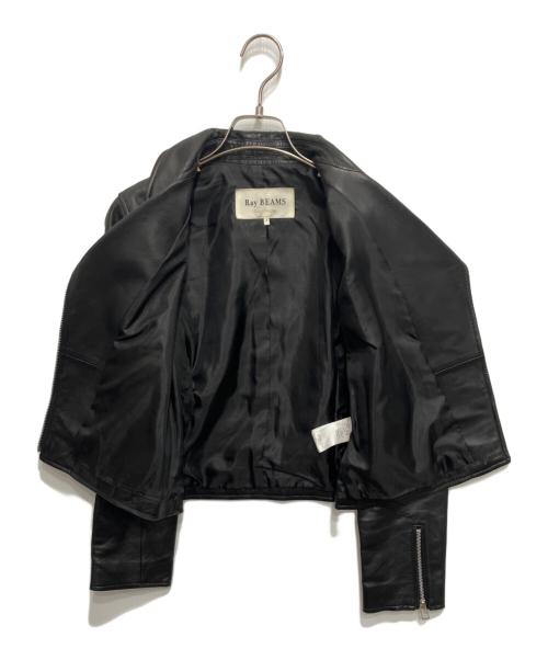 RAY BEAMS（レイ ビームス）RAY BEAMS (レイ ビームス) ラムレザージャケット ブラックの古着・服飾アイテム
