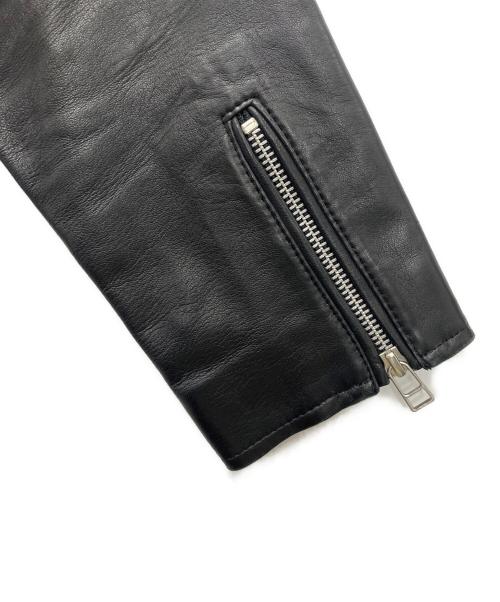 RAY BEAMS（レイ ビームス）RAY BEAMS (レイ ビームス) ラムレザージャケット ブラックの古着・服飾アイテム