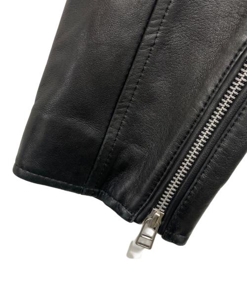 RAY BEAMS（レイ ビームス）RAY BEAMS (レイ ビームス) ラムレザージャケット ブラックの古着・服飾アイテム