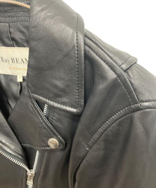 RAY BEAMS（レイ ビームス）RAY BEAMS (レイ ビームス) ラムレザージャケット ブラックの古着・服飾アイテム