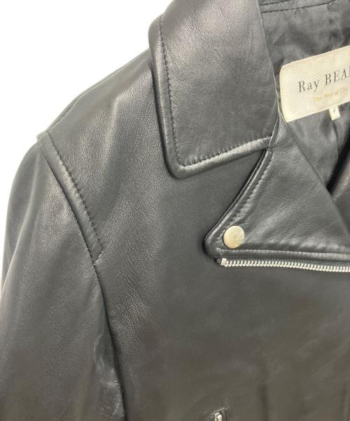 RAY BEAMS（レイ ビームス）RAY BEAMS (レイ ビームス) ラムレザージャケット ブラックの古着・服飾アイテム