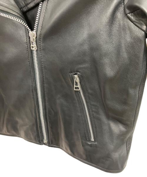 RAY BEAMS（レイ ビームス）RAY BEAMS (レイ ビームス) ラムレザージャケット ブラックの古着・服飾アイテム