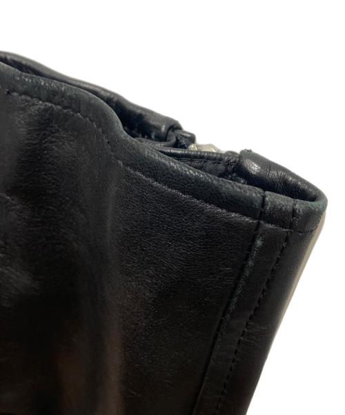 RAY BEAMS（レイ ビームス）RAY BEAMS (レイ ビームス) ラムレザージャケット ブラックの古着・服飾アイテム