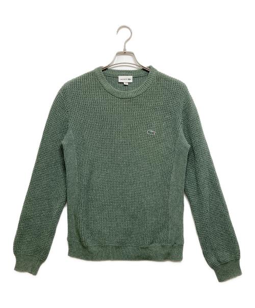 LACOSTE（ラコステ）LACOSTE (ラコステ) ヘザーカラーリングワッフルニット グリーン サイズ:Sの古着・服飾アイテム
