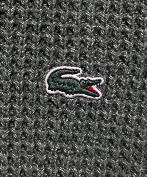 LACOSTE（ラコステ）LACOSTE (ラコステ) ヘザーカラーリングワッフルニット グリーン サイズ:Sの古着・服飾アイテム