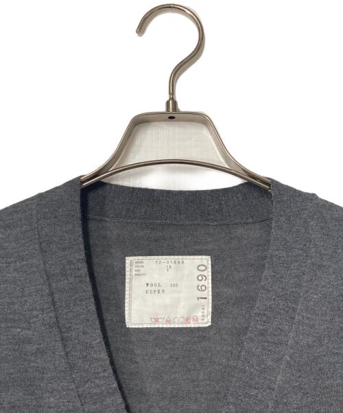 sacai（サカイ）sacai (サカイ) レイヤード ウールカーディガン グレー サイズ:1の古着・服飾アイテム